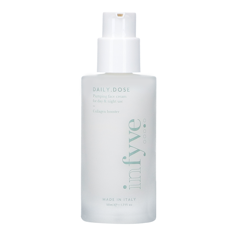 DAILY.DOSE crema viso INFYVE flacone singolo su sfondo bianco