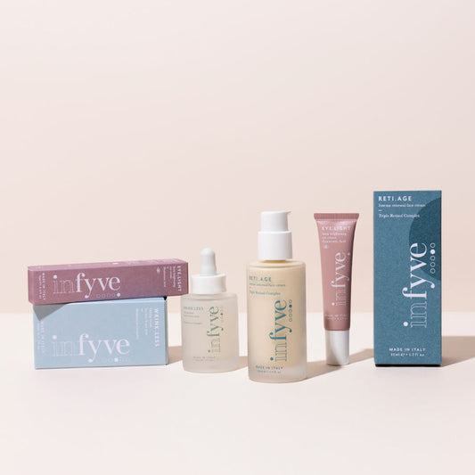 INFYVE Rejuvenating Set – Routine anti-age in 3 step: WRINK.LESS, RETI.AGE e EYE.LIGHT
