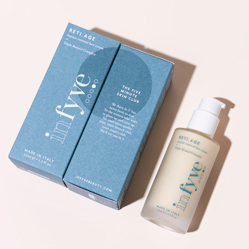 Composizione RETI.AGE INFYVE – crema rigenerante con fito-retinolo e Vigna Aconitifolia