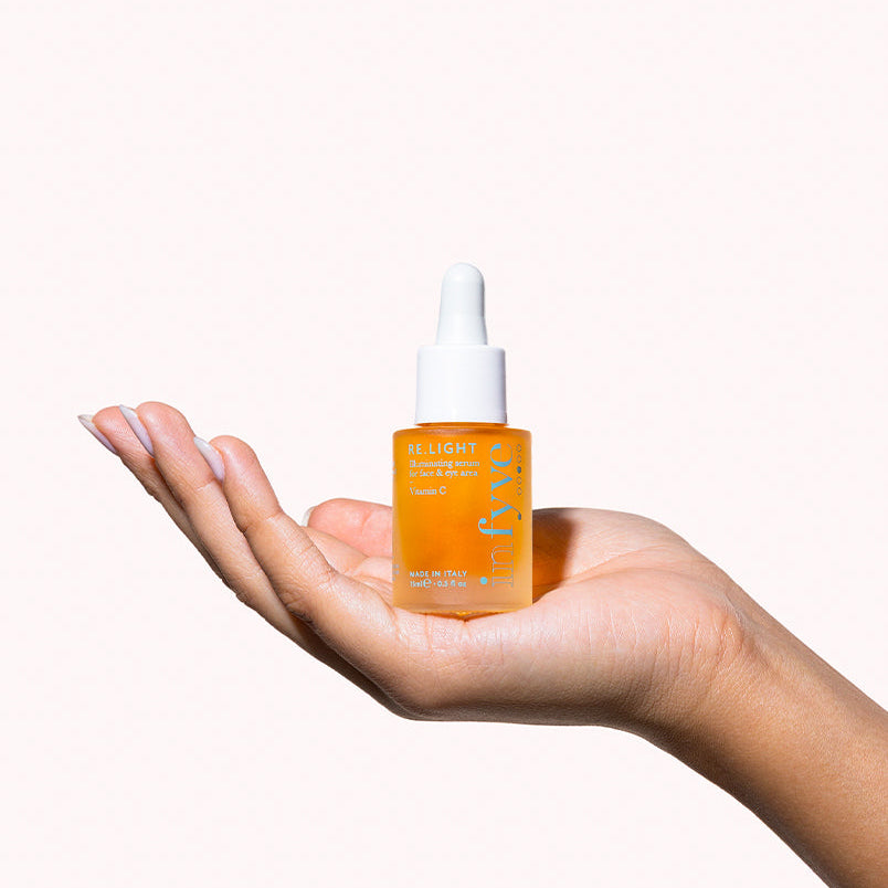 RE.LIGHT INFYVE travel size 15ml – siero illuminante con Vitamina C