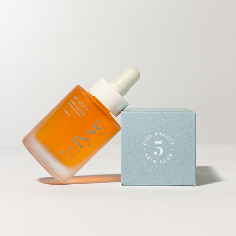RE.LIGHT INFYVE Beauty con scatola Five Minute Skin Club – siero viso illuminante con Vitamina C