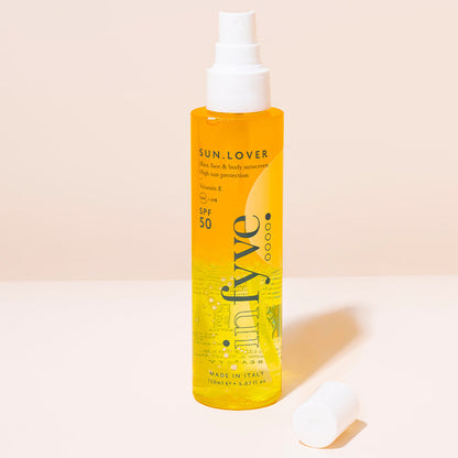 SUN.LOVER SPF50 INFYVE flacone spray 150ml vista frontale