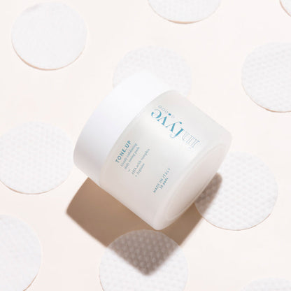 TONE.UP INFYVE dischetti esfolianti – texture a nido d'ape per pelle levigata